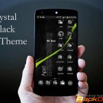 Theme Crystal Black Flat HD v7 Apk