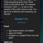 Xposed GEL Settings Updated To 1.8 With Per-App Icon Selection And Folder Swipe Actions