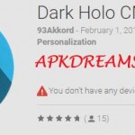 Dark Holo CM12 Theme v1.4 Apk