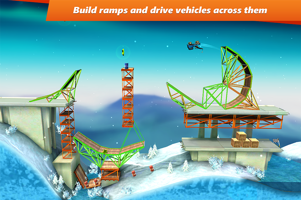   Bridge Constructor Stunts: captura de tela 