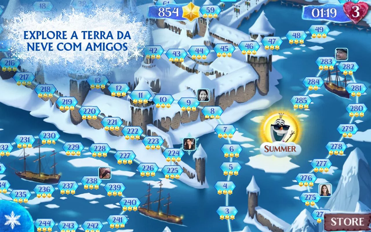 Frozen Free Fall - screenshot