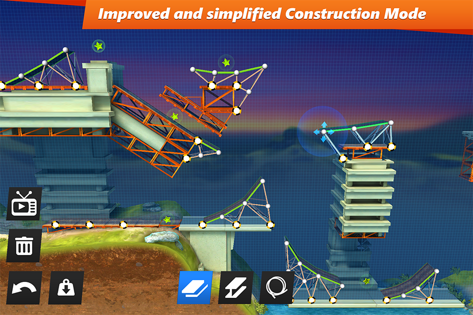   Bridge Constructor Stunts: captura de tela 