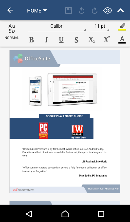  OfficeSuite Pro + PDF: captura de tela 