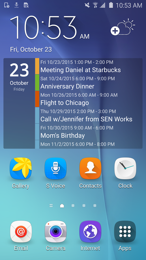  Clean Calendar Widget Pro: captura de tela 