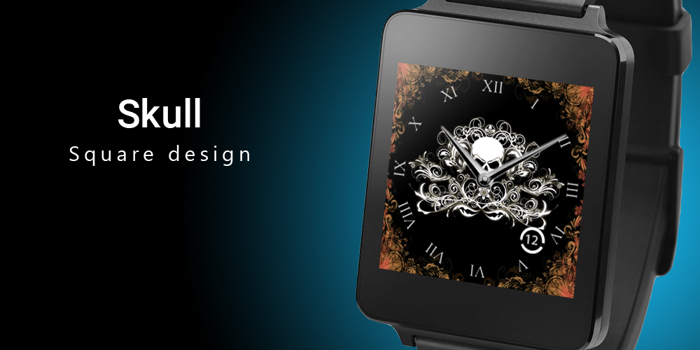   Skull Wear Watch Face: captura de tela 