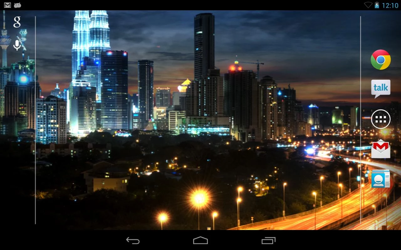   City at Night Live Wallpaper: captura de tela 