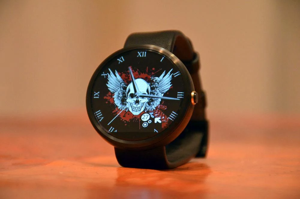   Skull Wear Watch Face: captura de tela 