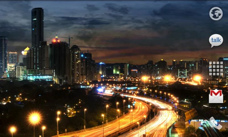  City at Night Live Wallpaper: captura de tela 