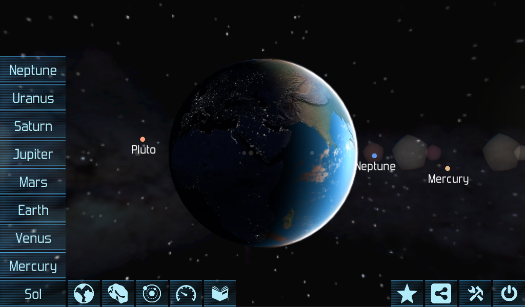   Solar System Explorer HD Pro: captura de tela 
