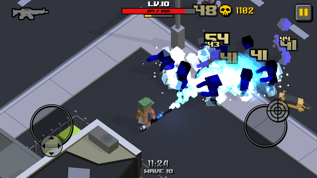  Cube Zombie War: captura de tela 