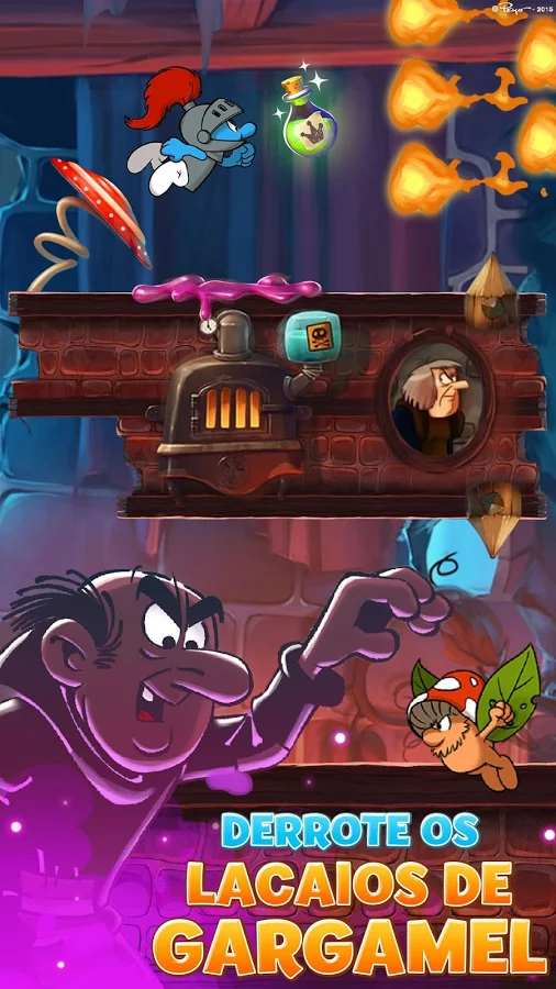   Os Smurfs Epic Run: captura de tela 