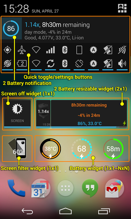 2 Battery - Economiza bateria - screenshot
