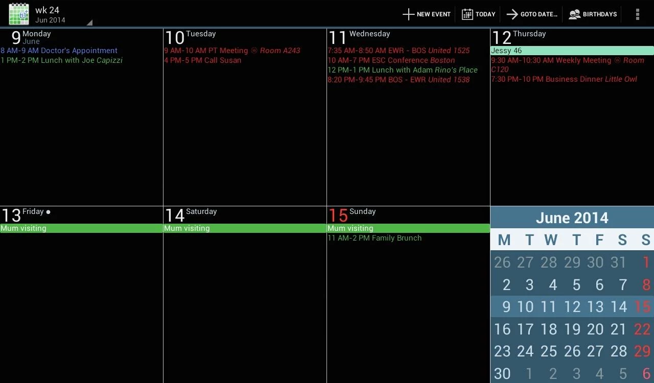 aCalendar+ Calendar & Tasks - screenshot
