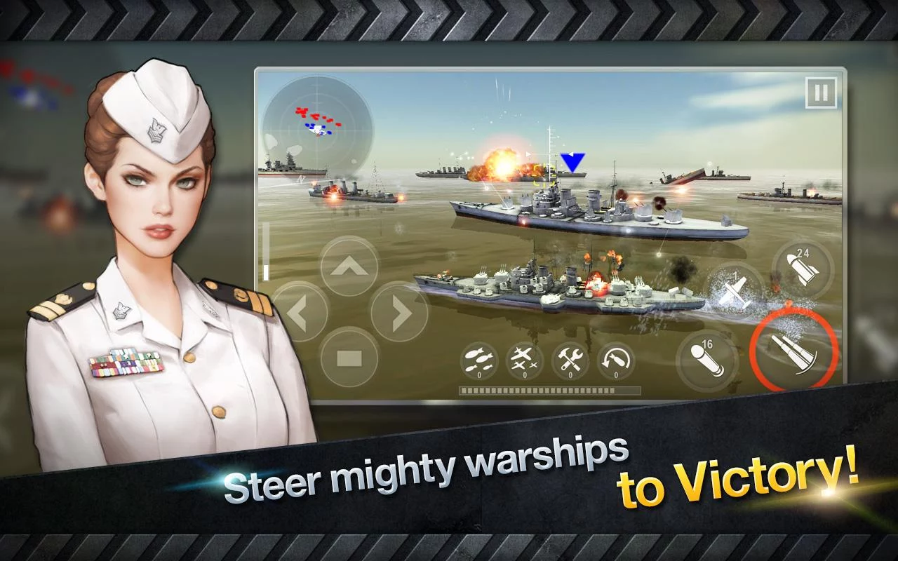 WARSHIP BATTLE:3D World War II - screenshot