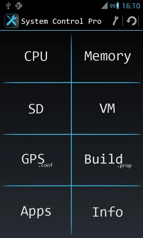   System Control Pro: captura de tela 