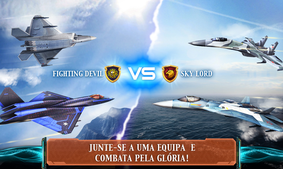   Air Combat OL: Team Match: captura de tela 