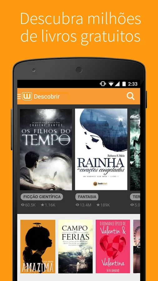   Livros Gratuitos - Wattpad: captura de tela 