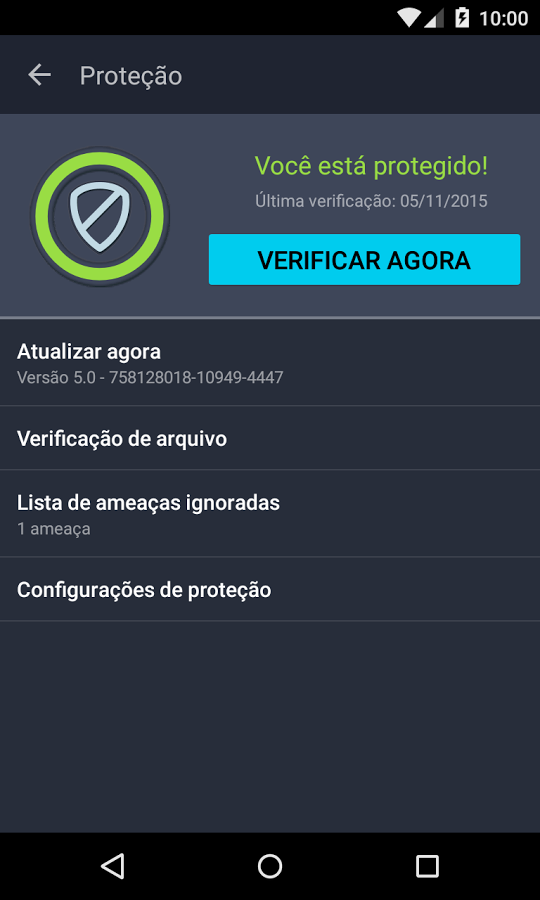   AVG Antivírus PRO para Android: captura de tela 