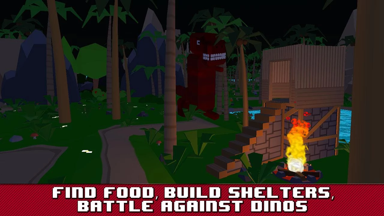   Jurassic Island Survival Sim: captura de tela 