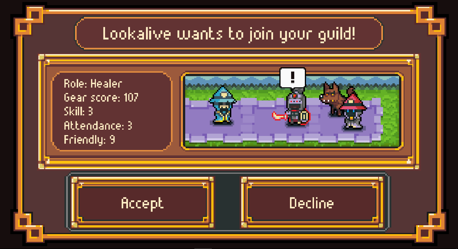  Pocket Guild: captura de tela 