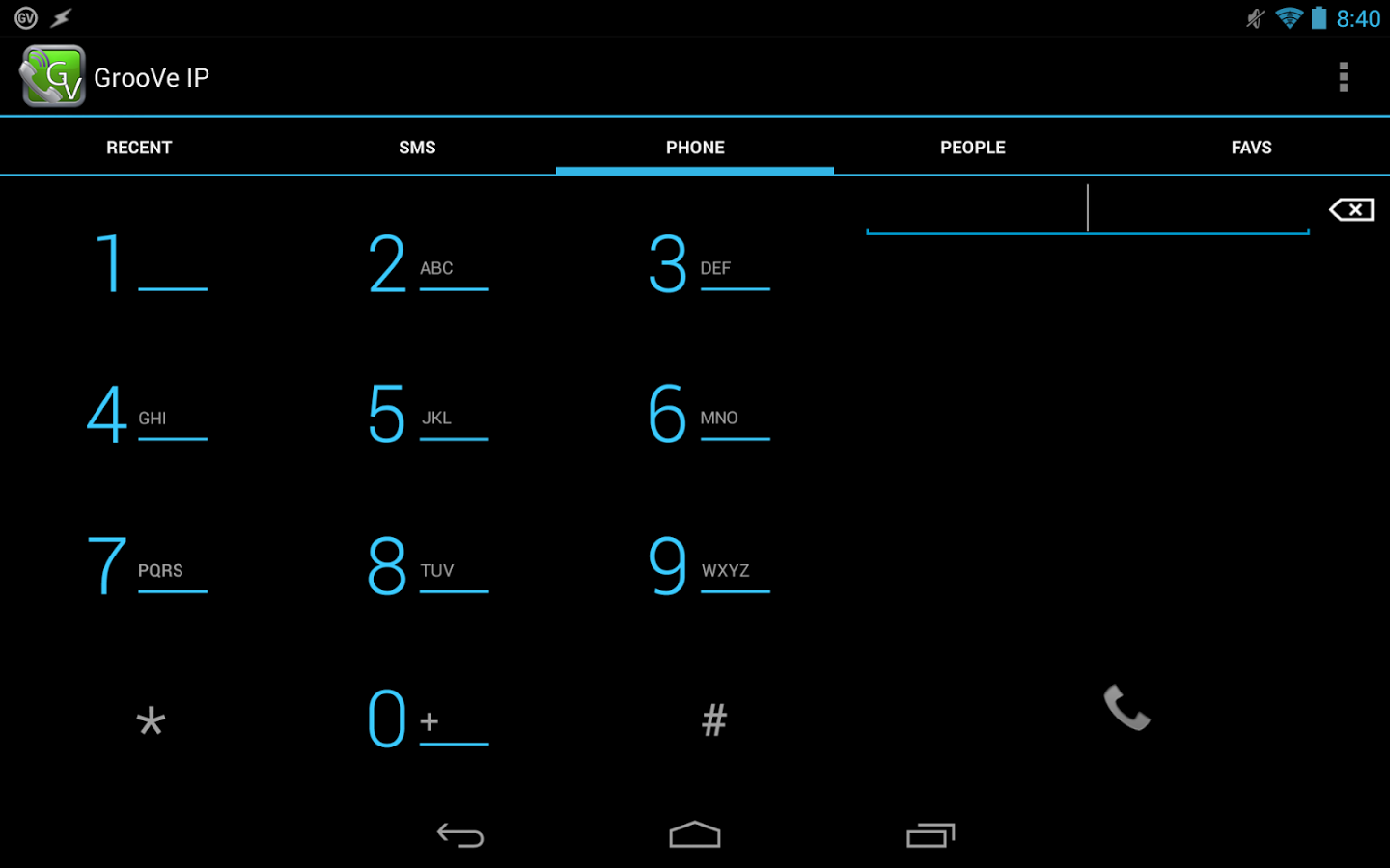 GrooVe IP - Free Calls - screenshot