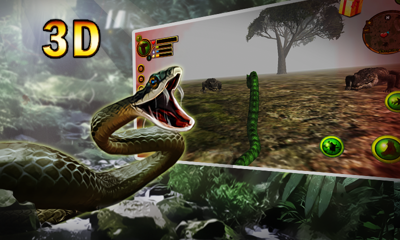   Wild Python Hunt 3D: captura de tela 