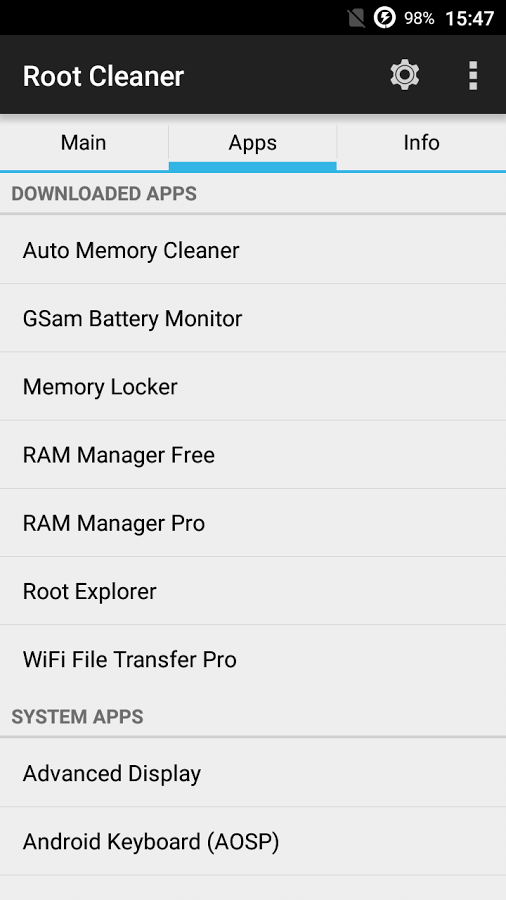  Root Cleaner: captura de tela 